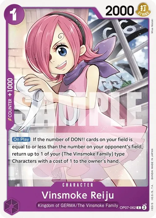 Carte One Piece anglaise OP07-062 Vinsmoke Reiju