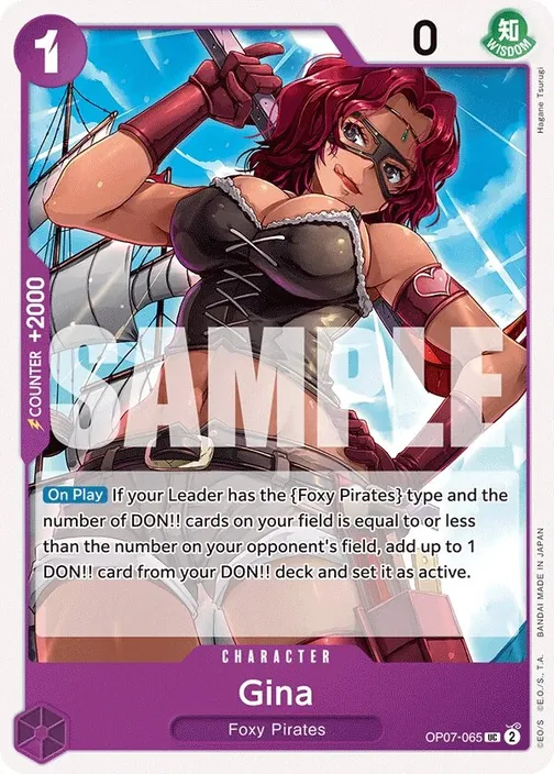 Carte One Piece anglaise OP07-065 Gina