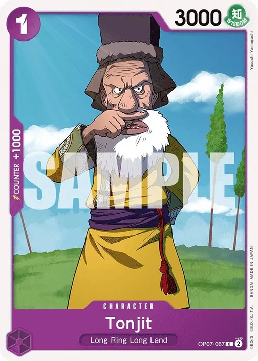 Carte One Piece anglaise OP07-067 Tonjit