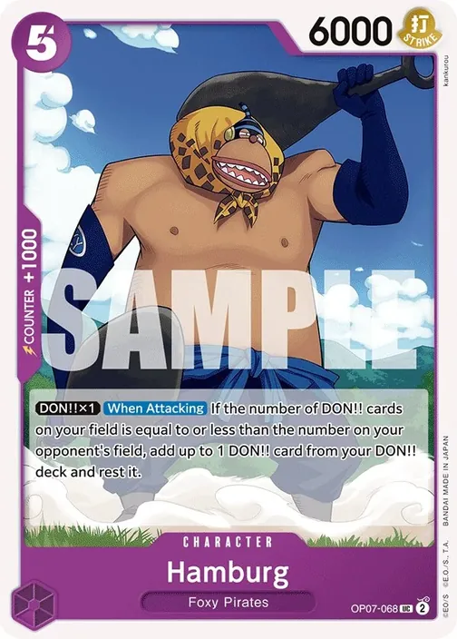Carte One Piece anglaise OP07-068 Hamburg