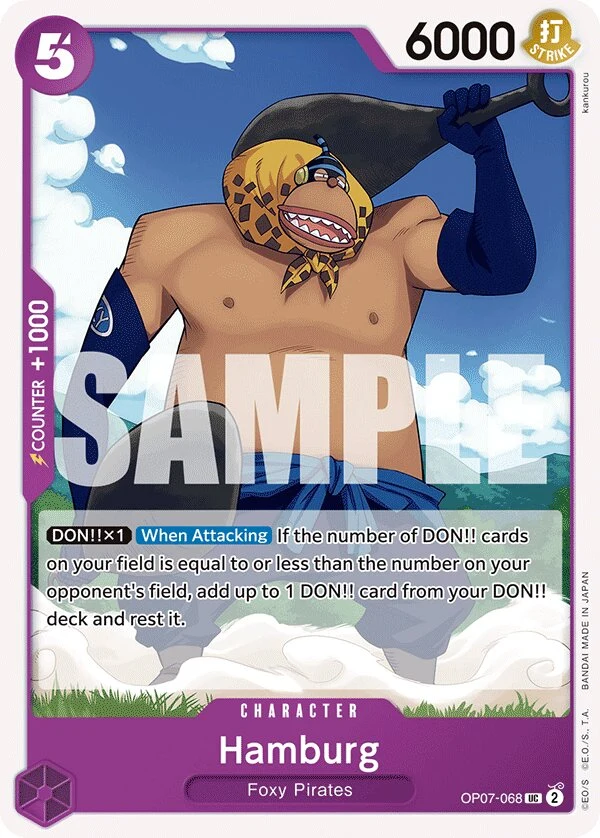 Carte One Piece anglaise Hamburg OP07-068 UC