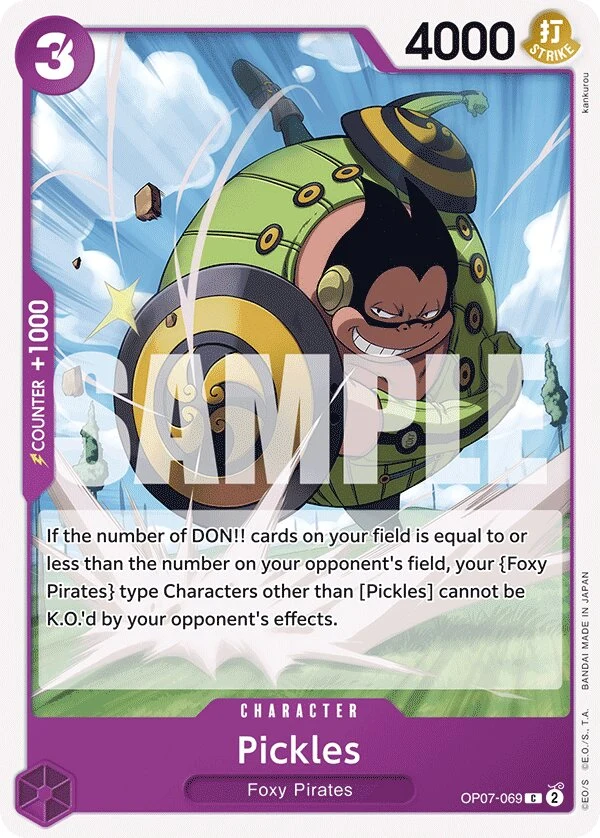 Carte One Piece anglaise Pickles OP07-069 C