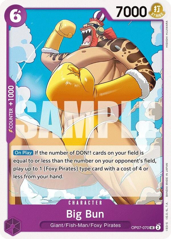 Carte One Piece anglaise Big Bun OP07-070 UC