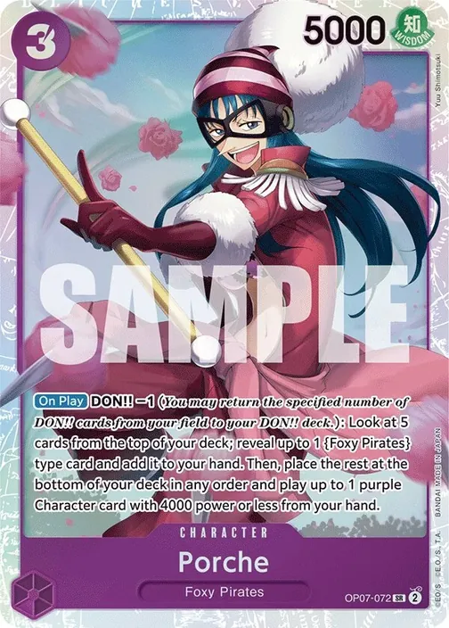 Carte One Piece anglaise OP07-072 Porche