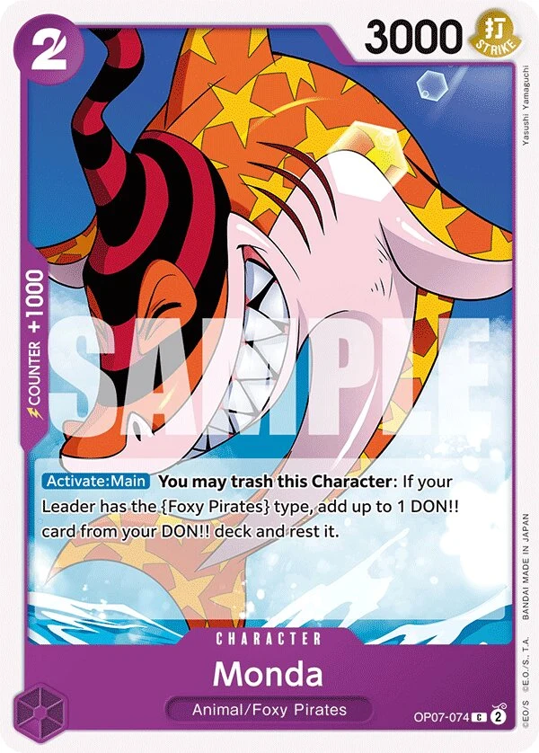 Carte One Piece anglaise Monda OP07-074 C