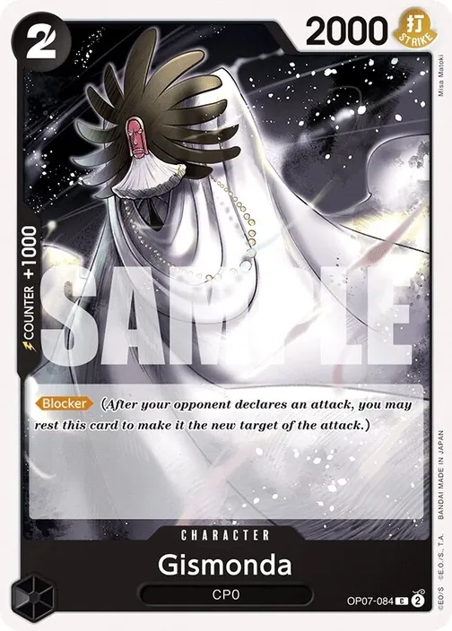 Carte One Piece anglaise OP07-084 Gismonda