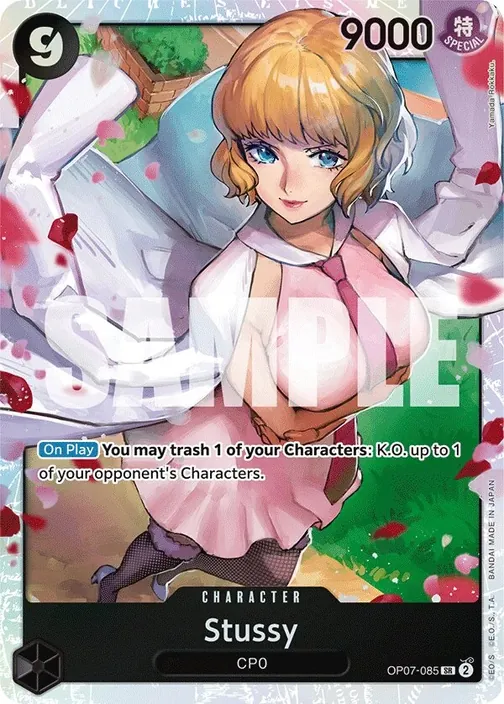 Carte One Piece anglaise OP07-085 Stussy
