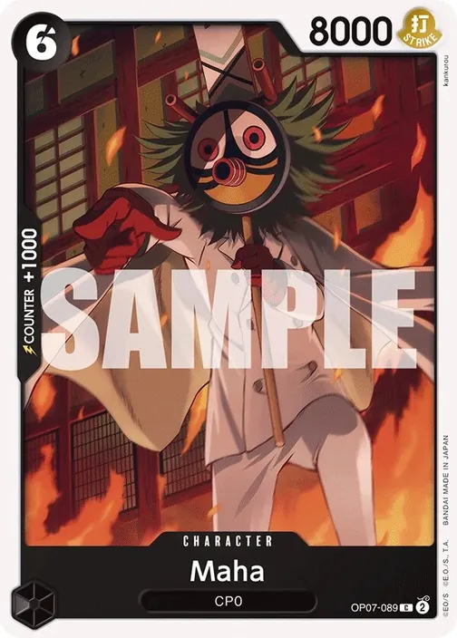 Carte One Piece anglaise OP07-089 Maha