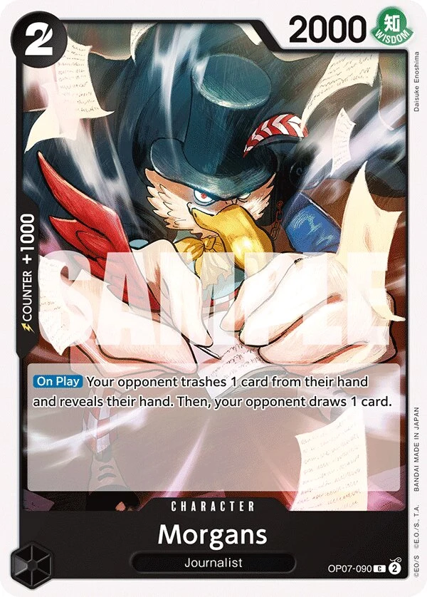 Carte One Piece anglaise Morgans OP07-090 C