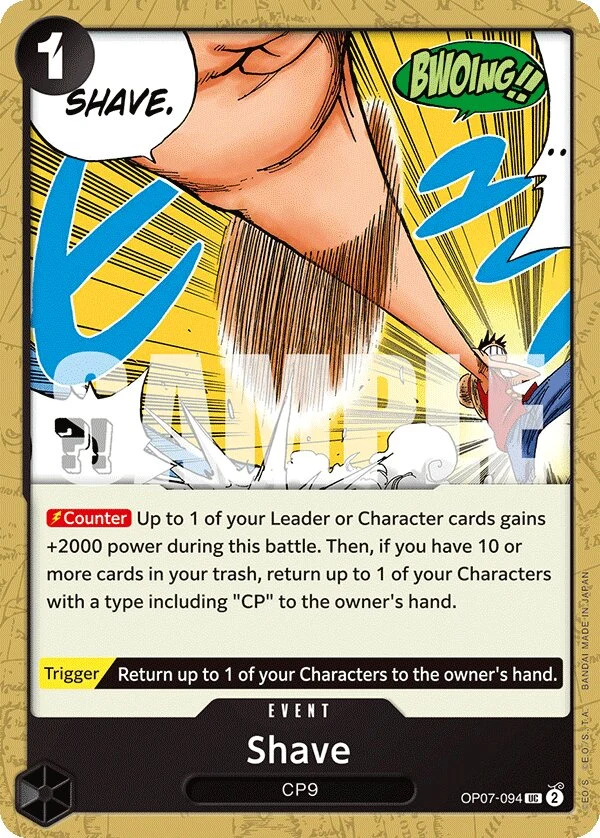Carte One Piece anglaise Shave OP07-094 UC