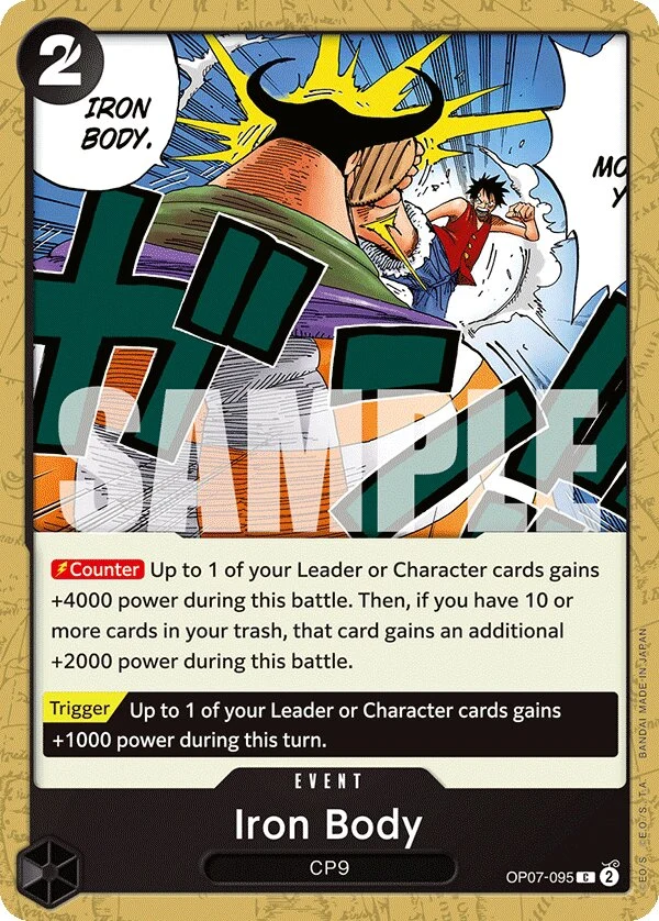 Carte One Piece anglaise Iron Body OP07-095 C