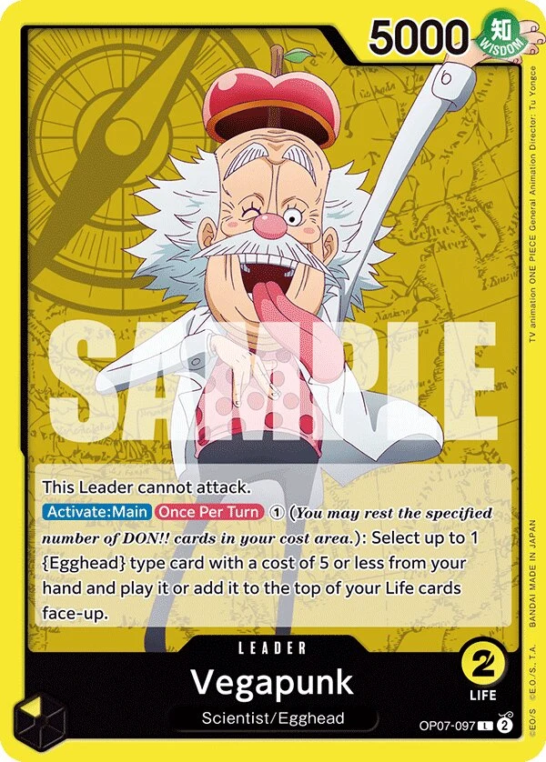 Carte One Piece anglaise Vegapunk OP07-097 L