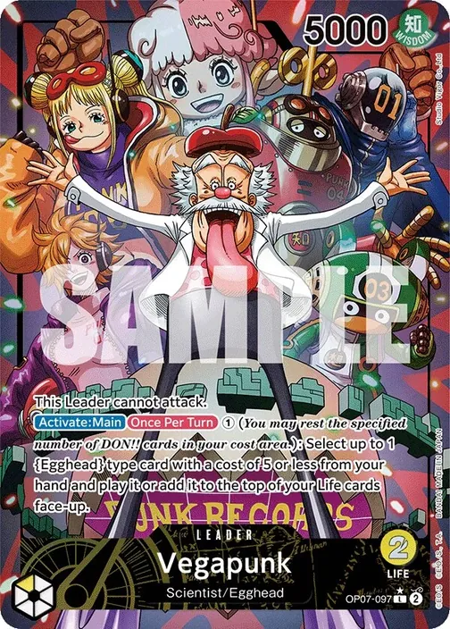 Carte One Piece anglaise OP07-097 Vegapunk (version 2)
