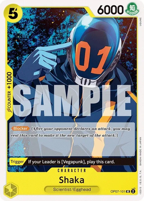 Carte One Piece anglaise OP07-101 Shaka