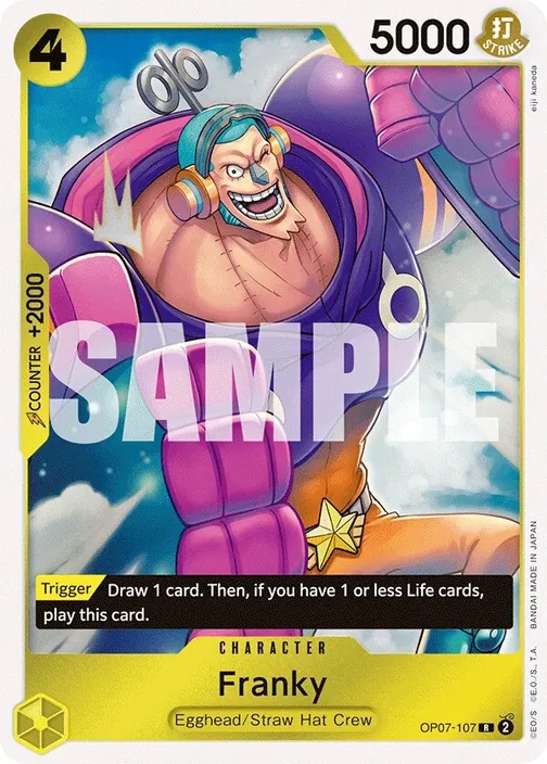 Carte One Piece anglaise OP07-107 Franky