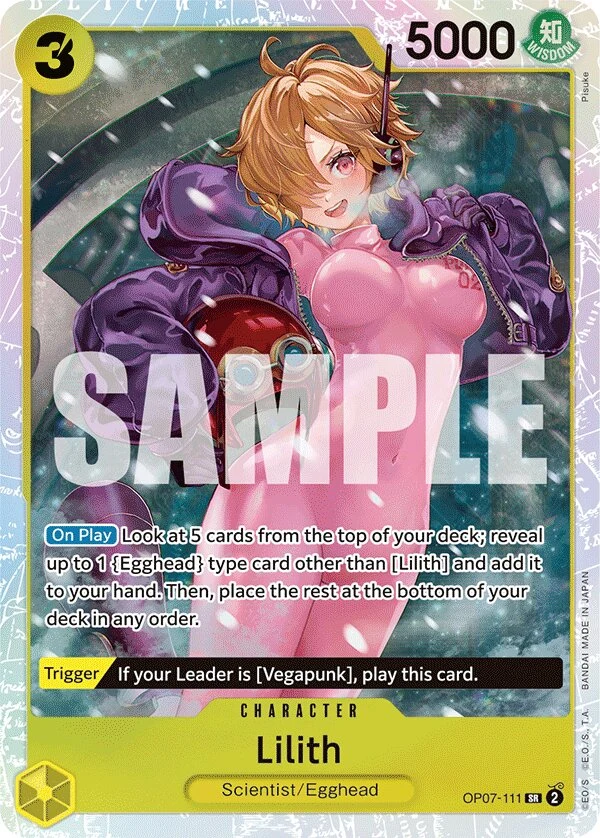 Carte One Piece anglaise Lilith OP07-111 SR