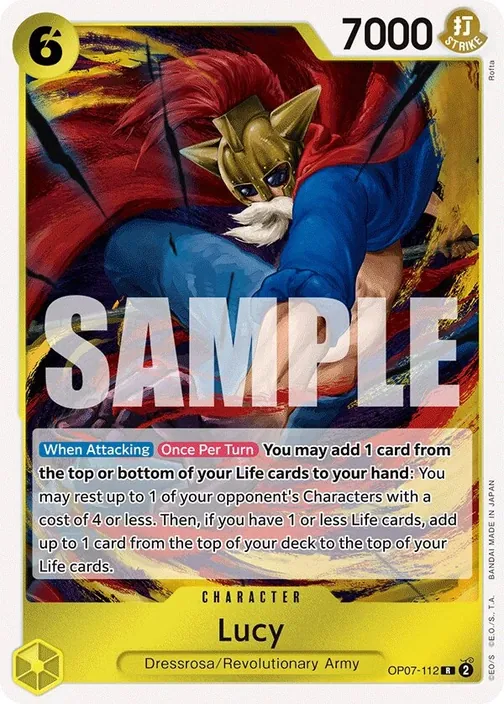 Carte One Piece anglaise OP07-112 Lucy