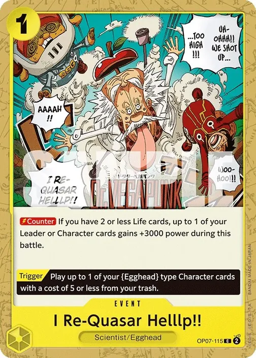Carte One Piece anglaise OP07-115 I Re-Quasar Helllp!!