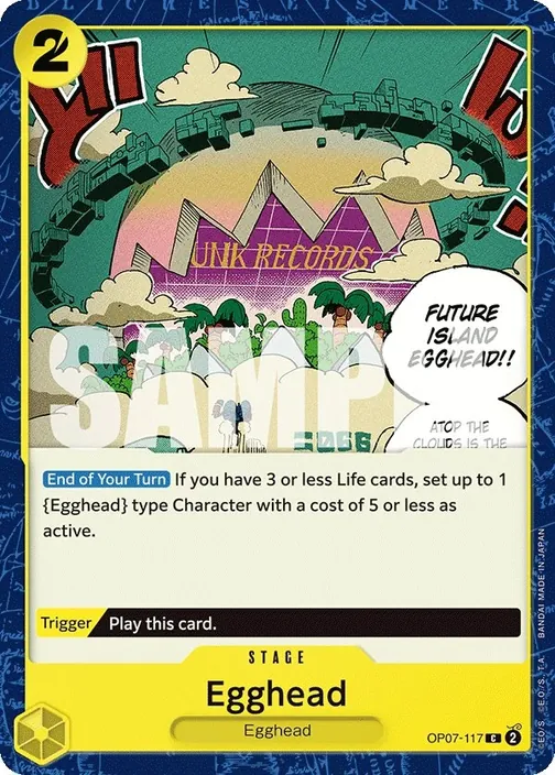 Carte One Piece anglaise OP07-117 Egghead