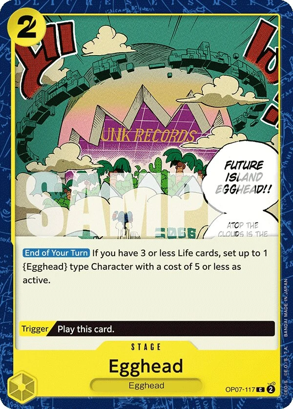 Carte One Piece anglaise Egghead OP07-117 C