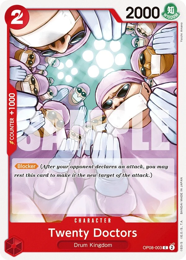 Carte One Piece anglaise Twenty Doctors OP08-003 C