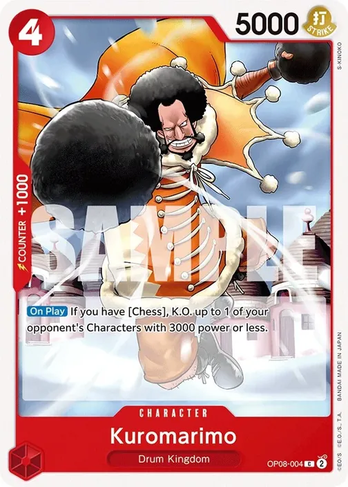 Carte One Piece anglaise OP08-004 Kuromarimo