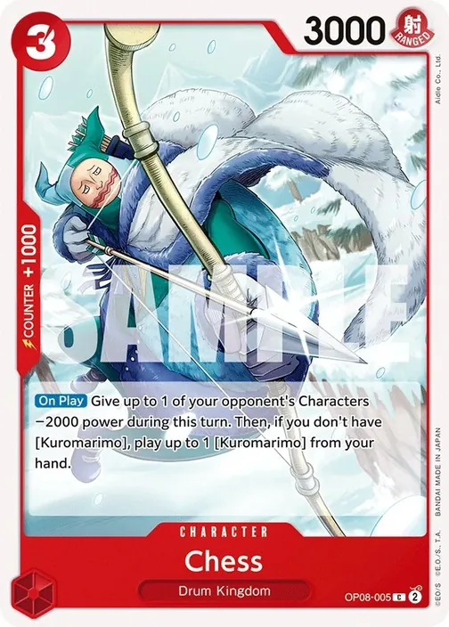 Carte One Piece anglaise OP08-005 Chess