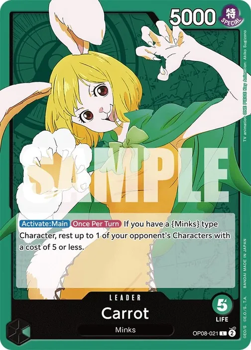 Carte One Piece anglaise OP08-021 Carrot
