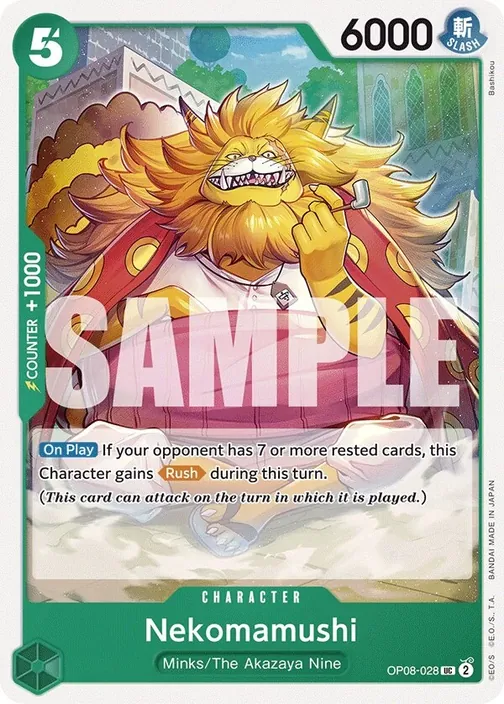 Carte One Piece anglaise OP08-028 Nekomamushi
