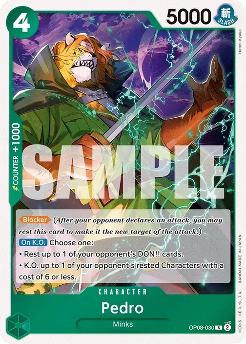 Carte One Piece anglaise OP08-030 Pedro