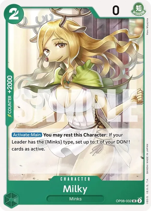 Carte One Piece anglaise OP08-032 Milky