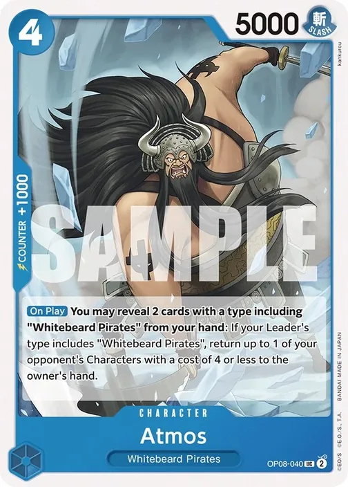 Carte One Piece anglaise OP08-040 Atmos