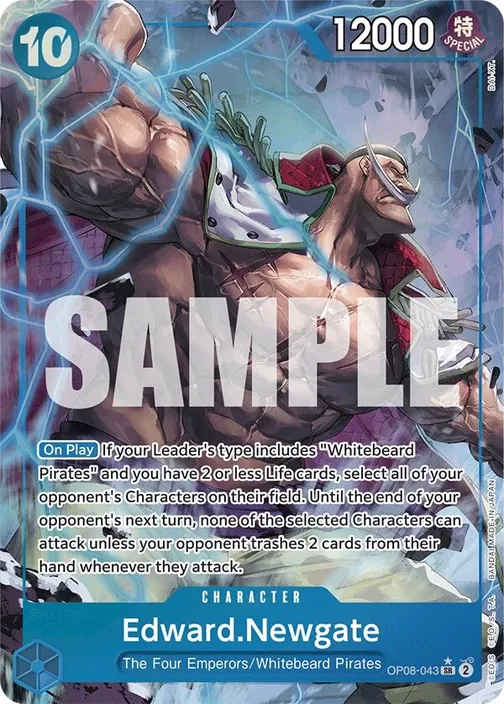 Carte One Piece anglaise OP08-043 Edward.Newgate (version 2)