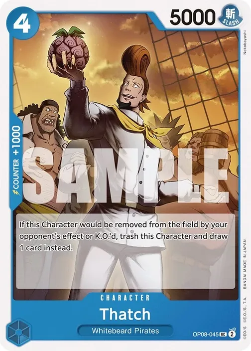 Carte One Piece anglaise OP08-045 Thatch