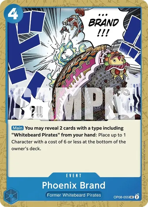 Carte One Piece anglaise OP08-055 Phoenix Brand