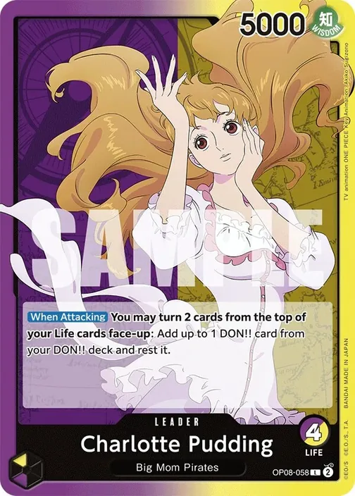 Carte One Piece anglaise OP08-058 Charlotte Pudding