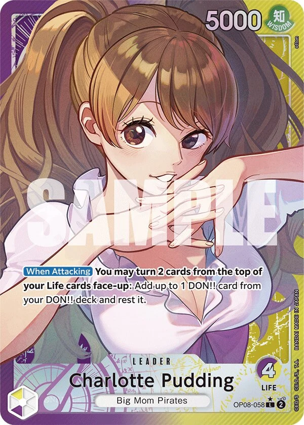 Carte One Piece anglaise Charlotte Pudding OP08-058 L