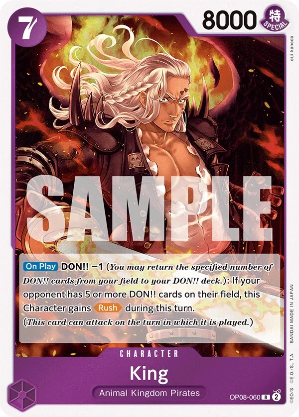 Carte One Piece anglaise King OP08-060 R