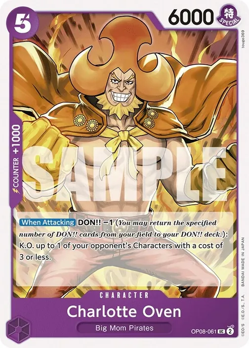 Carte One Piece anglaise OP08-061 Charlotte Oven