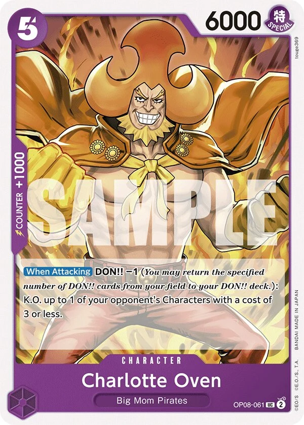 Carte One Piece anglaise Charlotte Oven OP08-061 UC