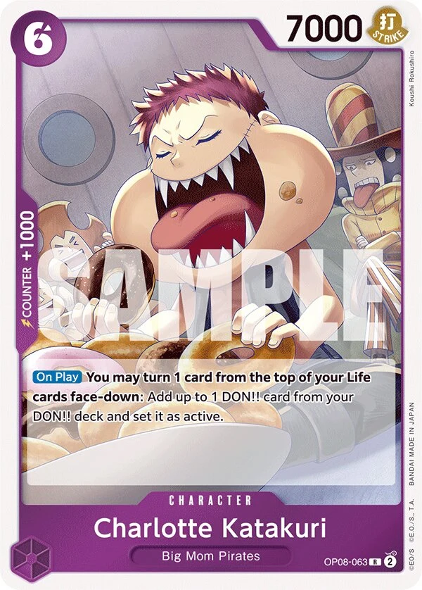 Carte One Piece anglaise Charlotte Katakuri OP08-063 R