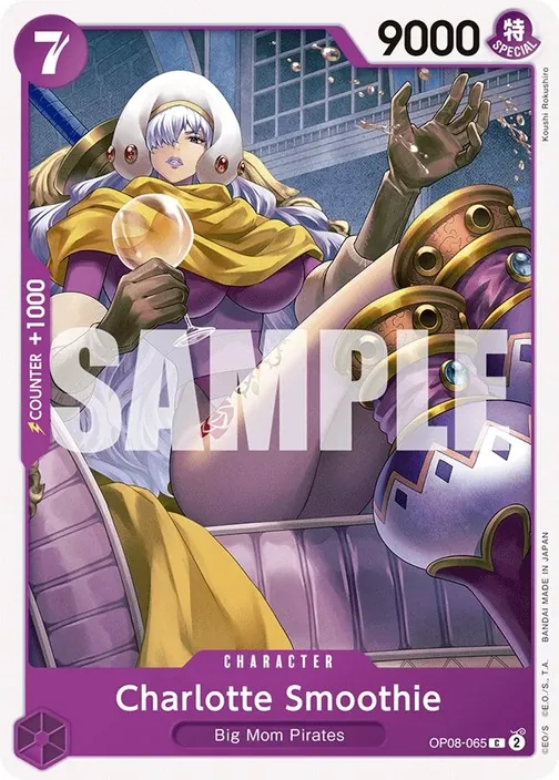 Carte One Piece anglaise OP08-065 Charlotte Smoothie