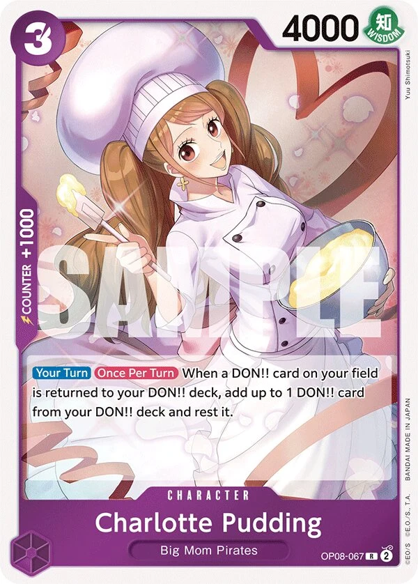 Carte One Piece anglaise Charlotte Pudding OP08-067 R