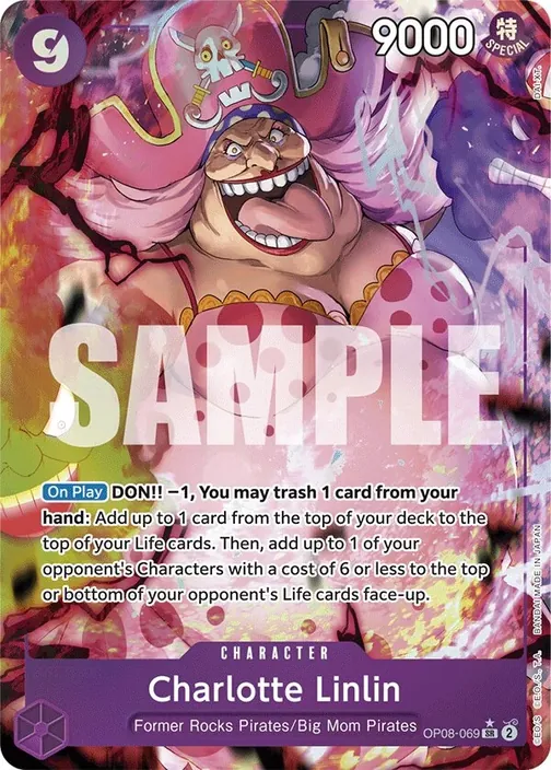 Carte One Piece anglaise OP08-069 Charlotte Linlin (version 2)