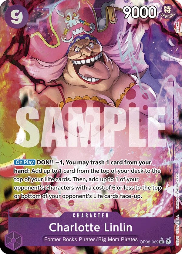 Carte One Piece anglaise Charlotte Linlin OP08-069 SR