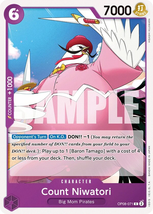 Carte One Piece anglaise Count Niwatori OP08-071 C