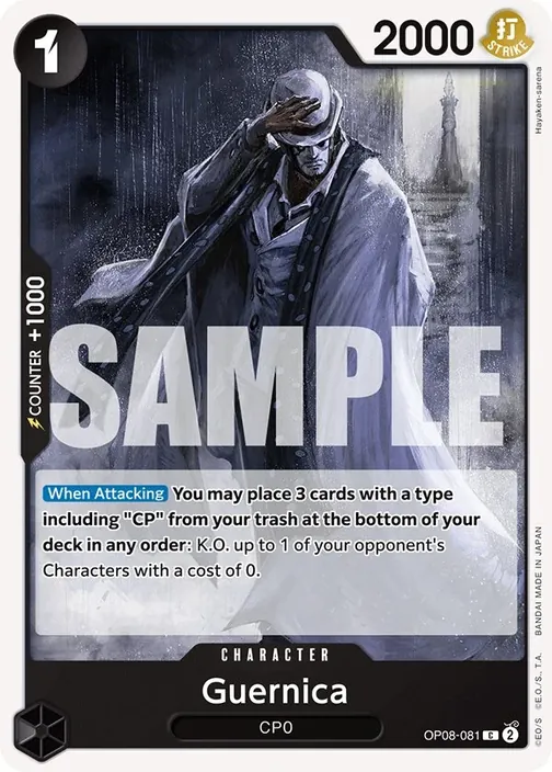 Carte One Piece anglaise OP08-081 Guernica
