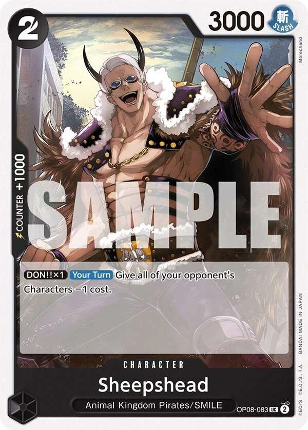 Carte One Piece anglaise Sheepshead OP08-083 UC