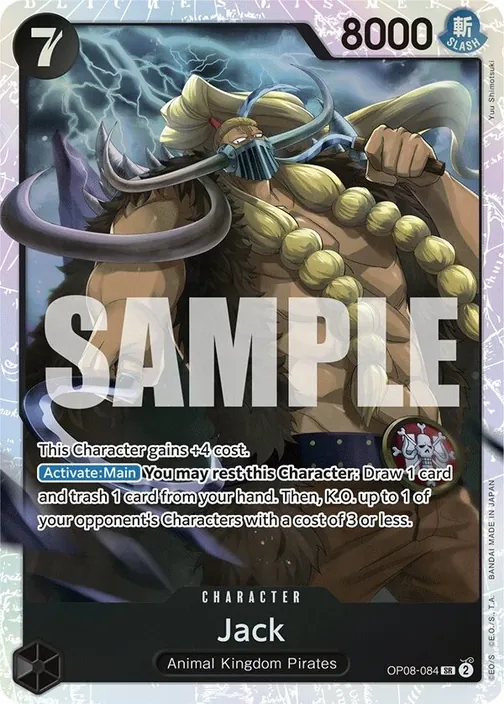 Carte One Piece anglaise OP08-084 Jack