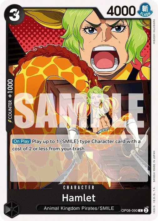 Carte One Piece anglaise OP08-090 Hamlet